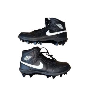 Air Jordan 1 Black Cleats